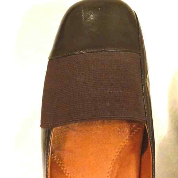 Kenneth Cole Gentle Souls Comfort Shoes Sz 8.5 Brown Patent Leather Office Glam - Picture 10 of 12
